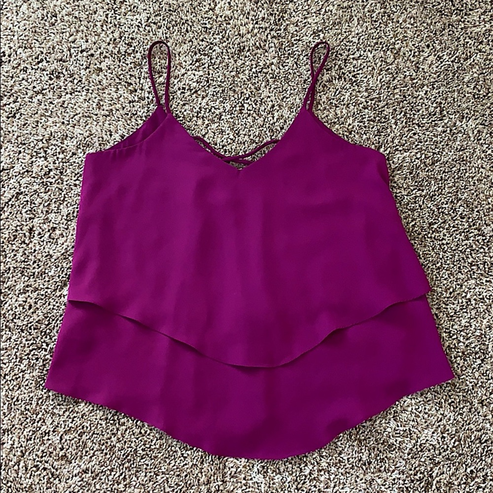 🎉HP 11/2🎉Francesca’s Collections Size S Sheer Tank Top